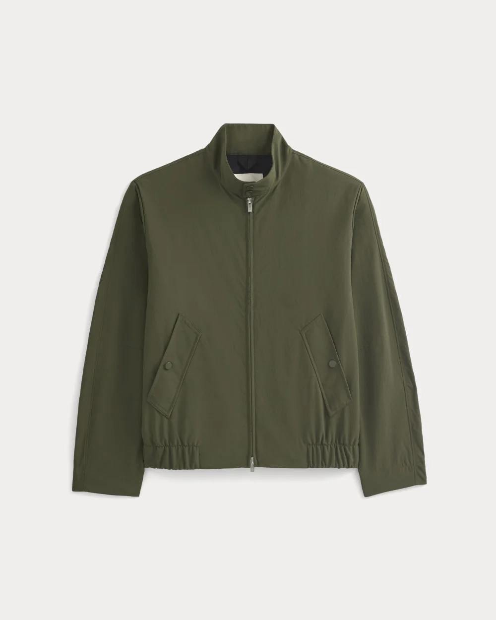 Re:Cycled Nylon Harrington Jacket | Olive Night (4)