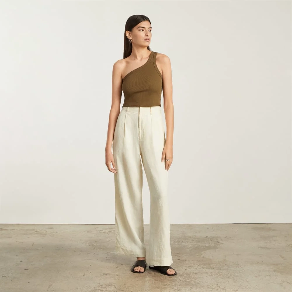 The Linen Way-High® Drape Pant  | Canvas (5)