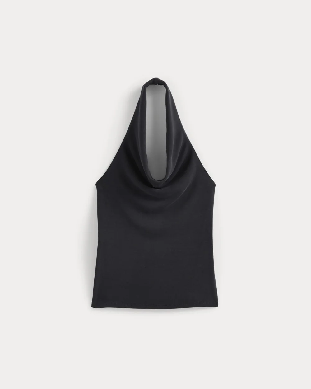 Halter Cowlneck Top in Butterknit | Black (3)