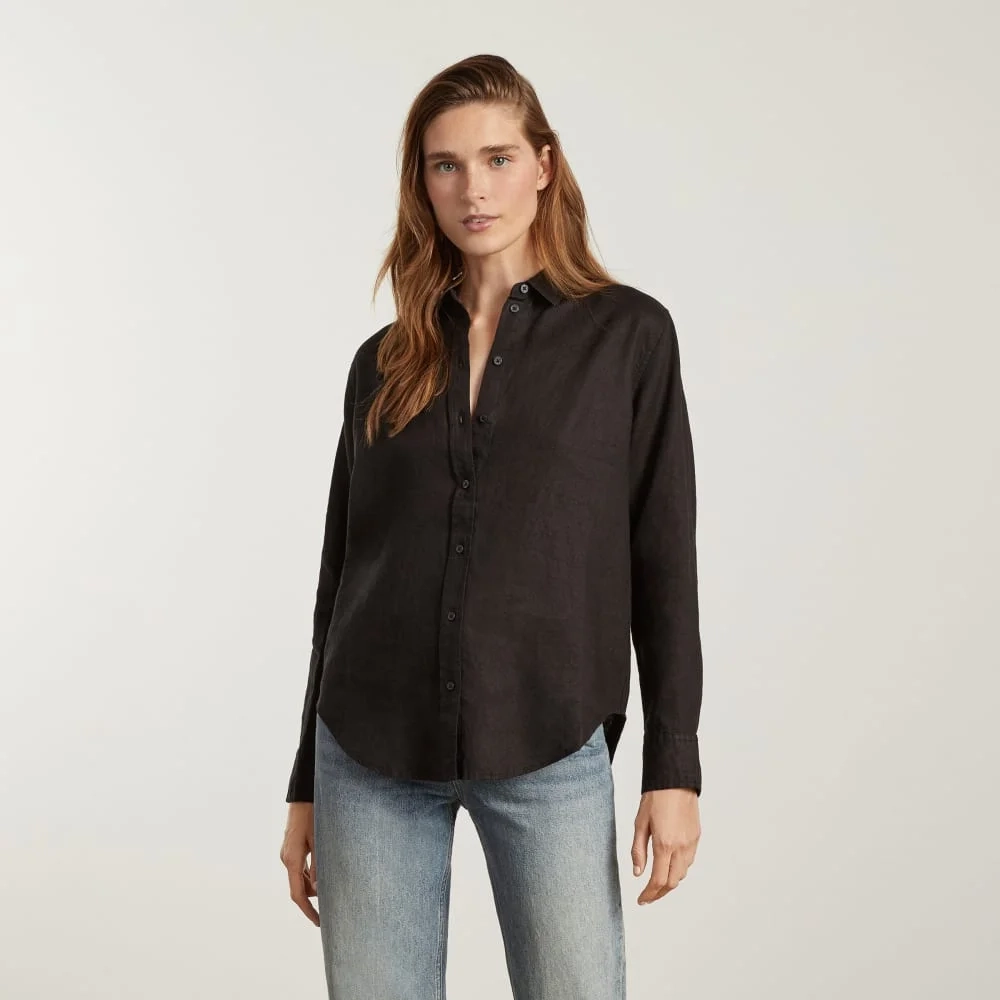 The Must-Have Shirt in Linen | Black (3)