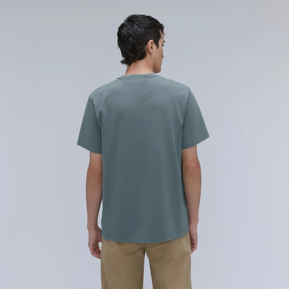 The Organic Cotton Pocket Tee | Greyish Blue (3)