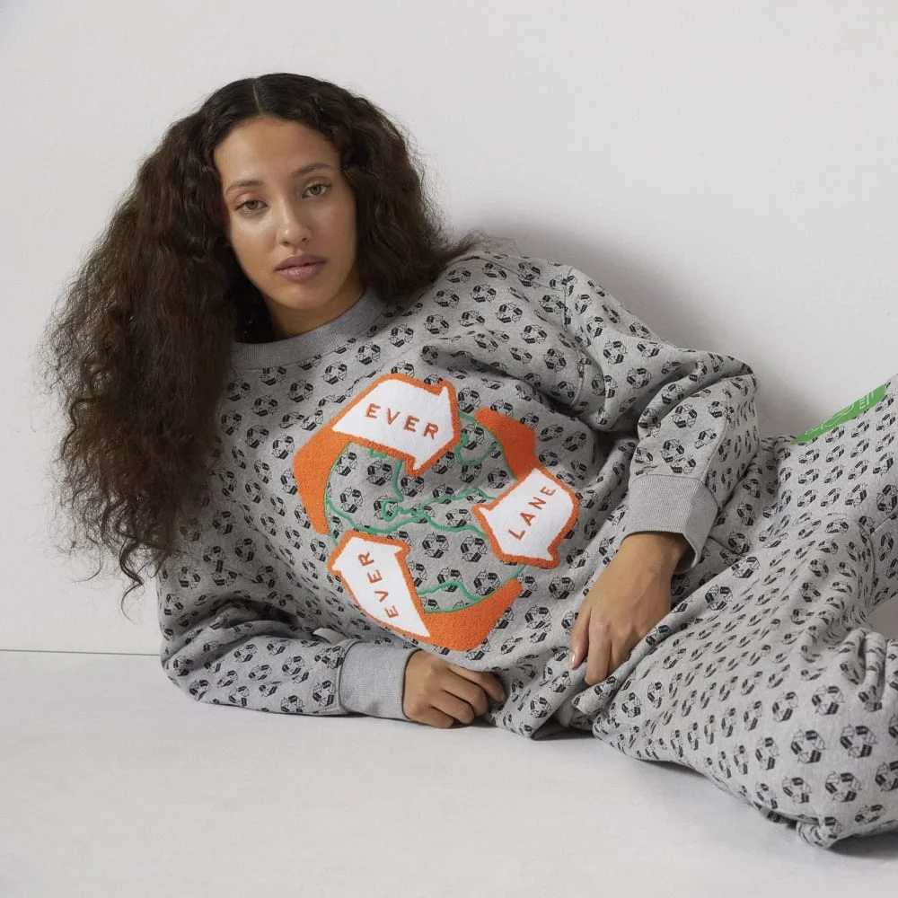 The ReTrack Oversized Crew | Earth Day Grey Multi (3)