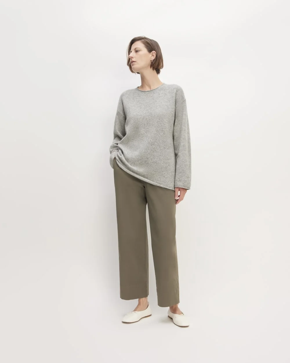 The Cozy-Stretch Crew | Heathered Grey (2)