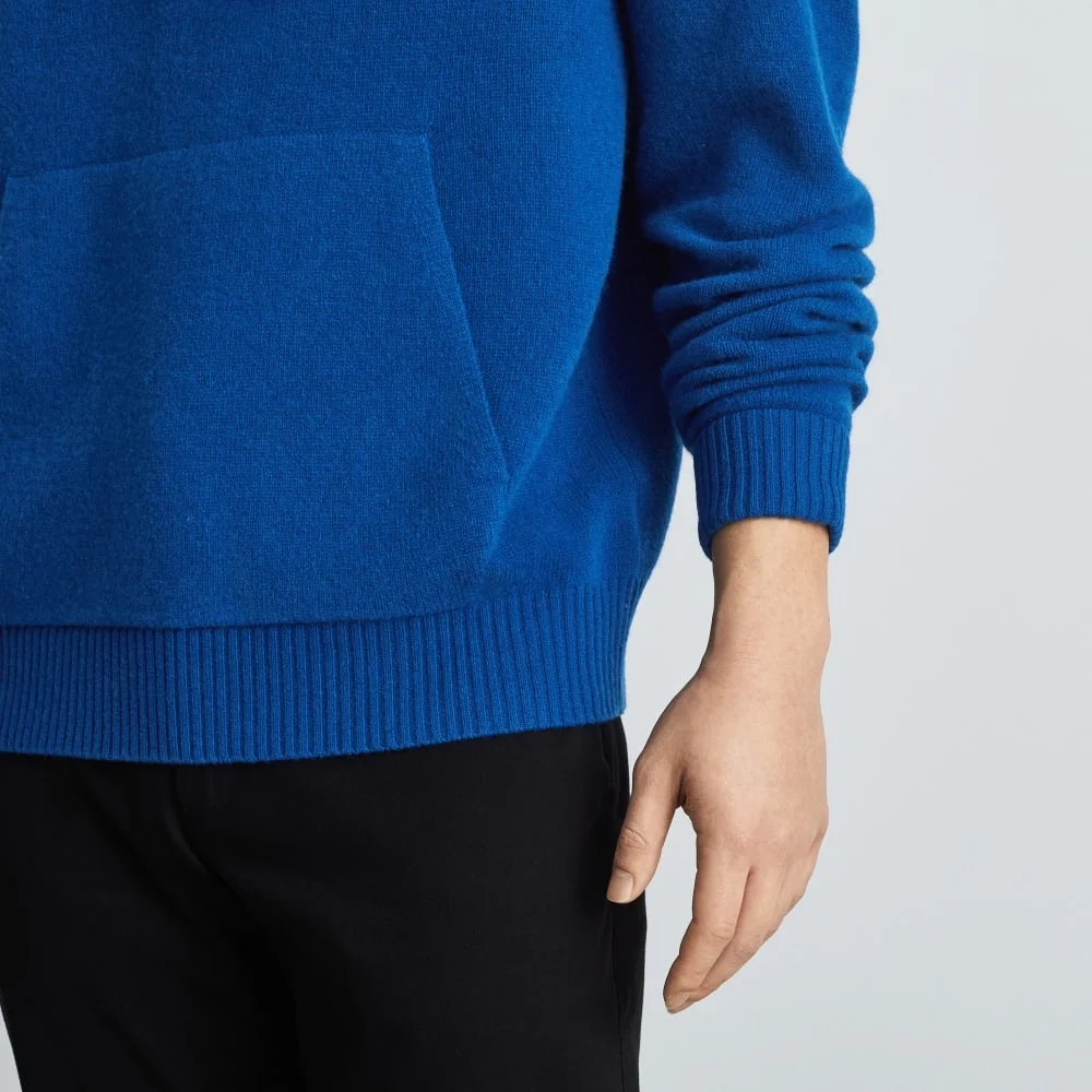 The Felted Merino Hoodie | Azure (3)