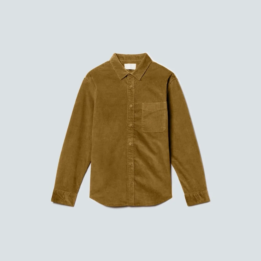 The Relaxed Corduroy Shirt  | Tapenade (2)