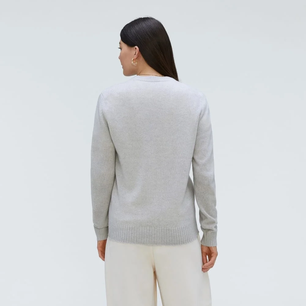 The Everyone Cashmere Crew | Pale Heather Grey (5)