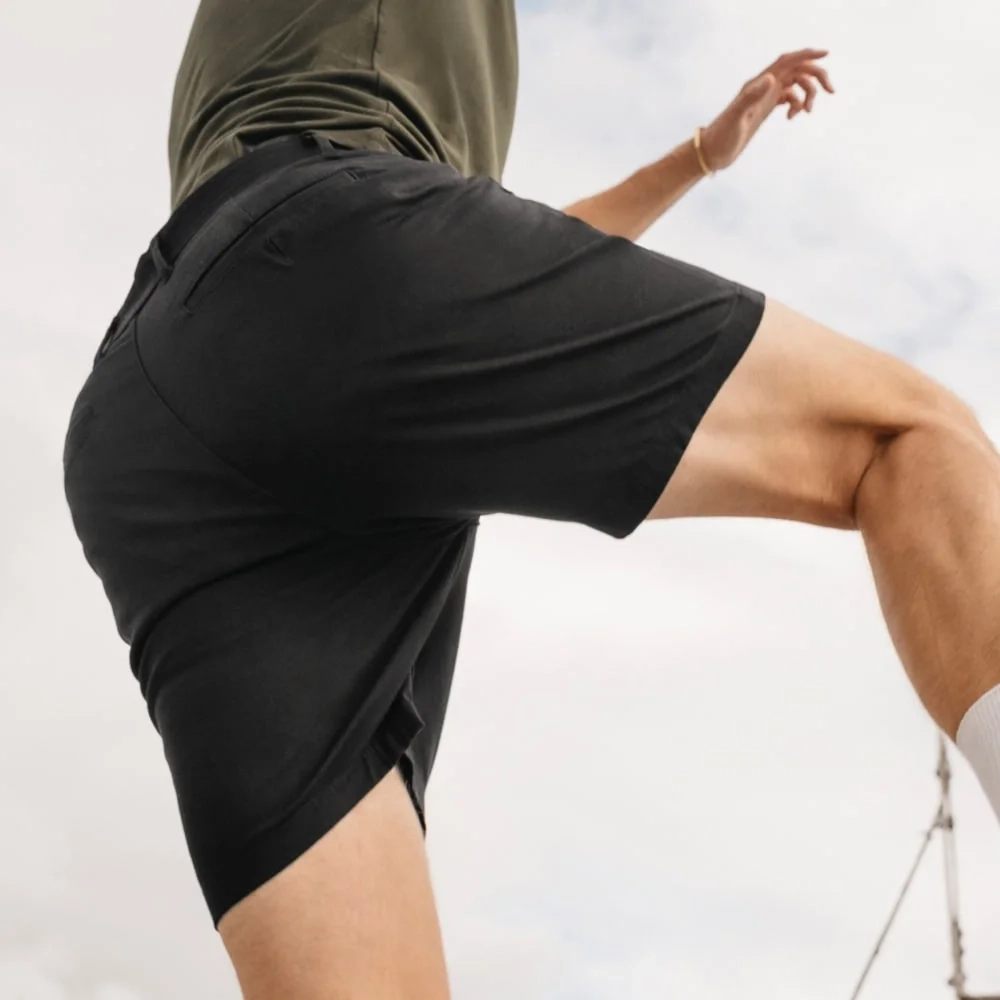 The 7” Slim-Fit Performance Chino Short | Black (2)