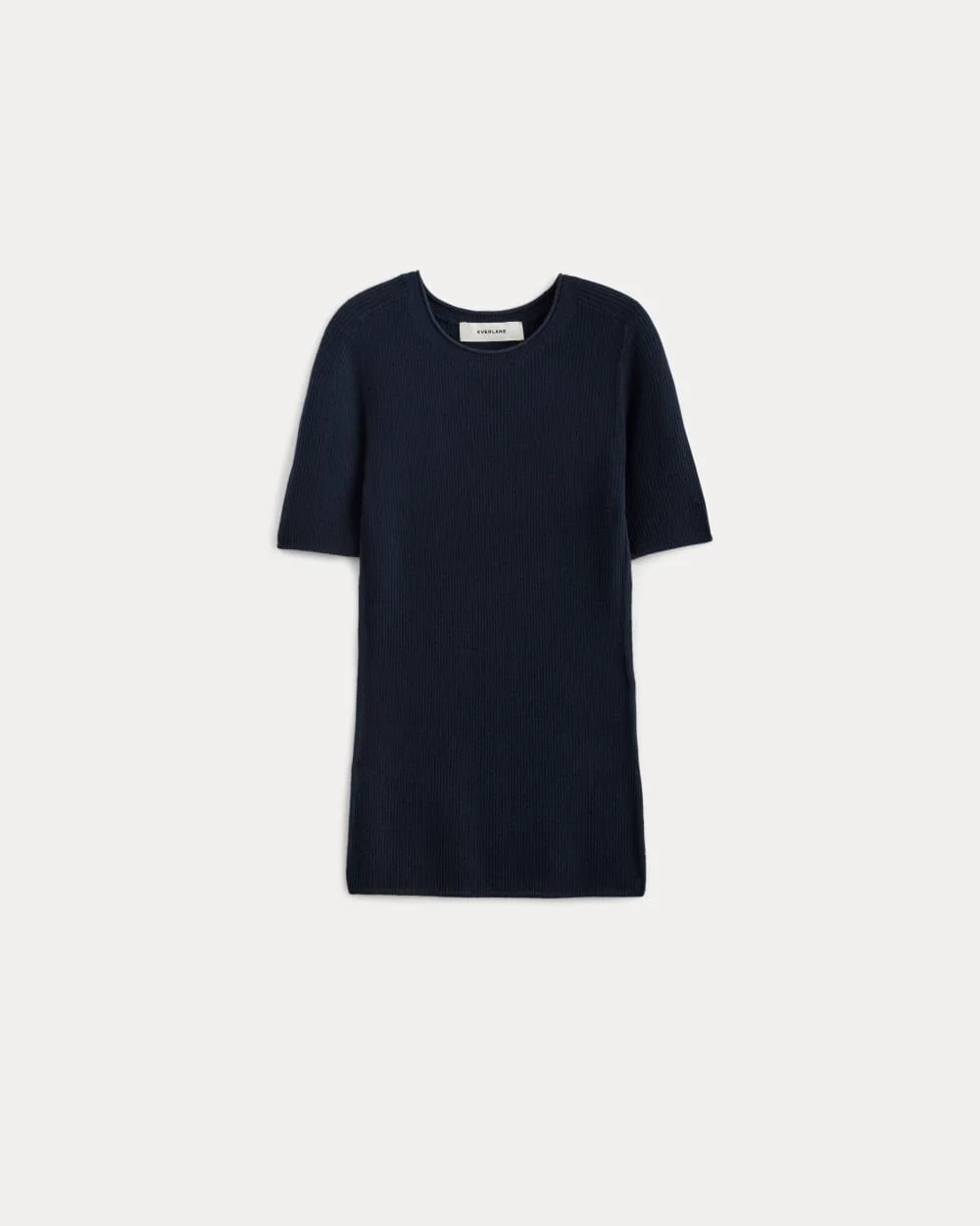 The Sweater Tee in Ultrasoft Merino | Navy (3)