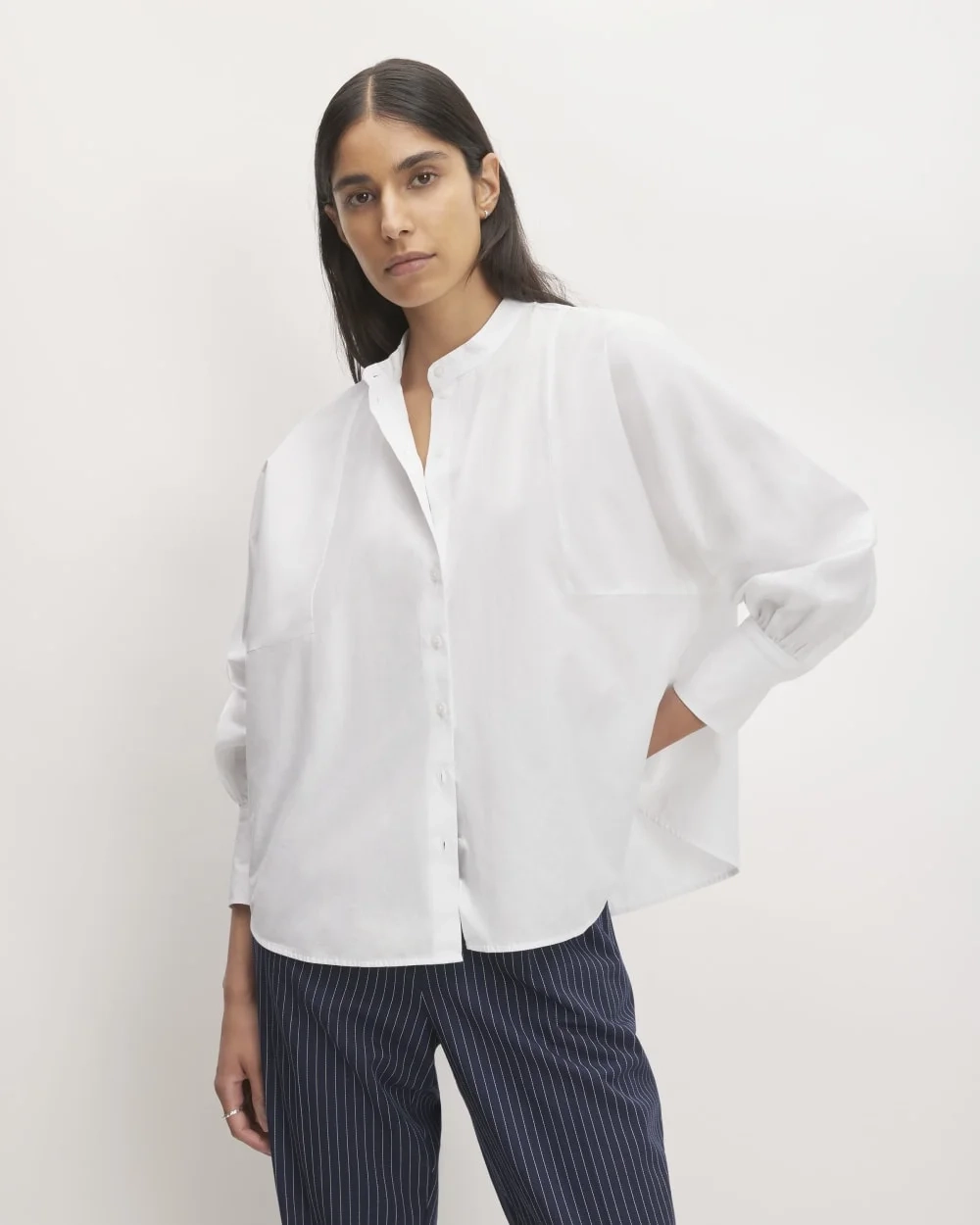 The Oversized Raglan Shirt | White