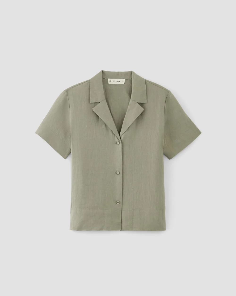 The Notch Shirt in Linen | Sage Green (2)