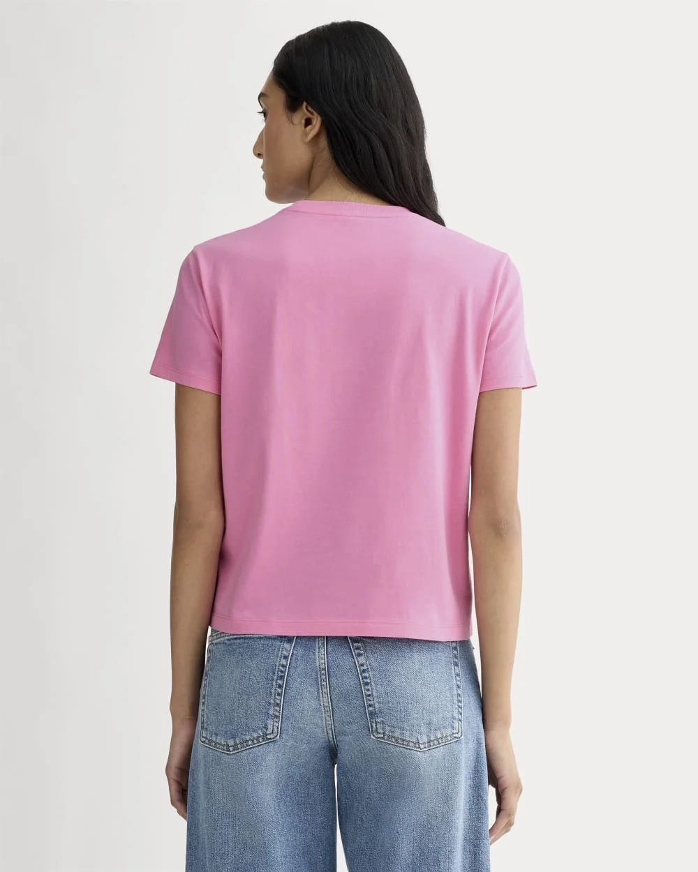 The Box-Cut Tee in Essential Cotton | Deep Pink  | No Pocket (2)
