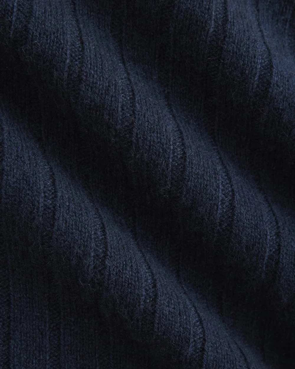 Mix Ribbed Crew in Cashmere | Navy (3)