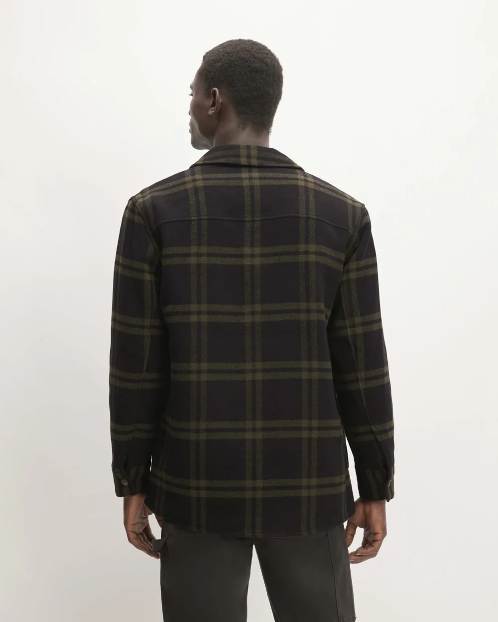 The ReWool® Oversized Shirt Jacket | Black / Olive (2)