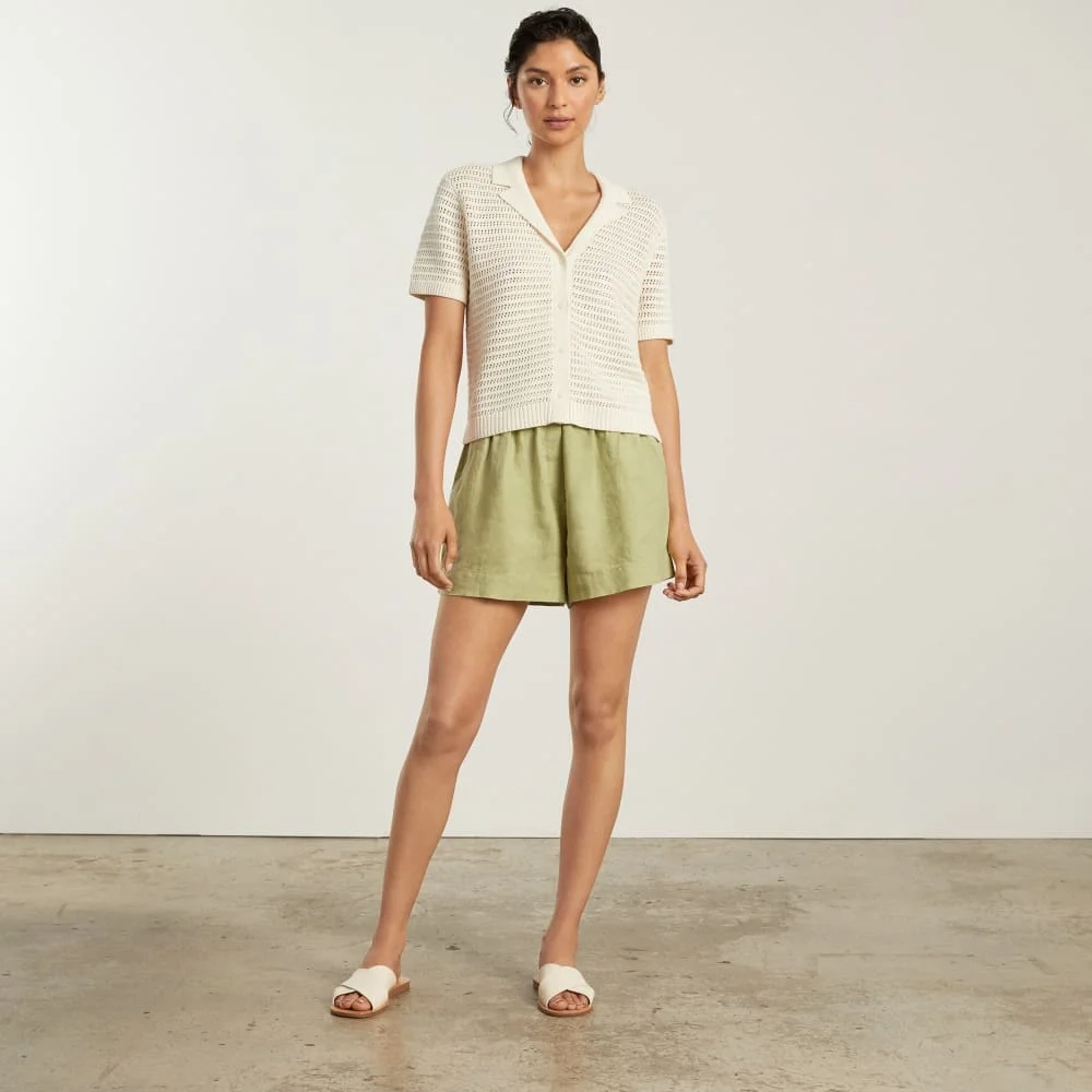 The Linen Boxer Short | Leek (3)