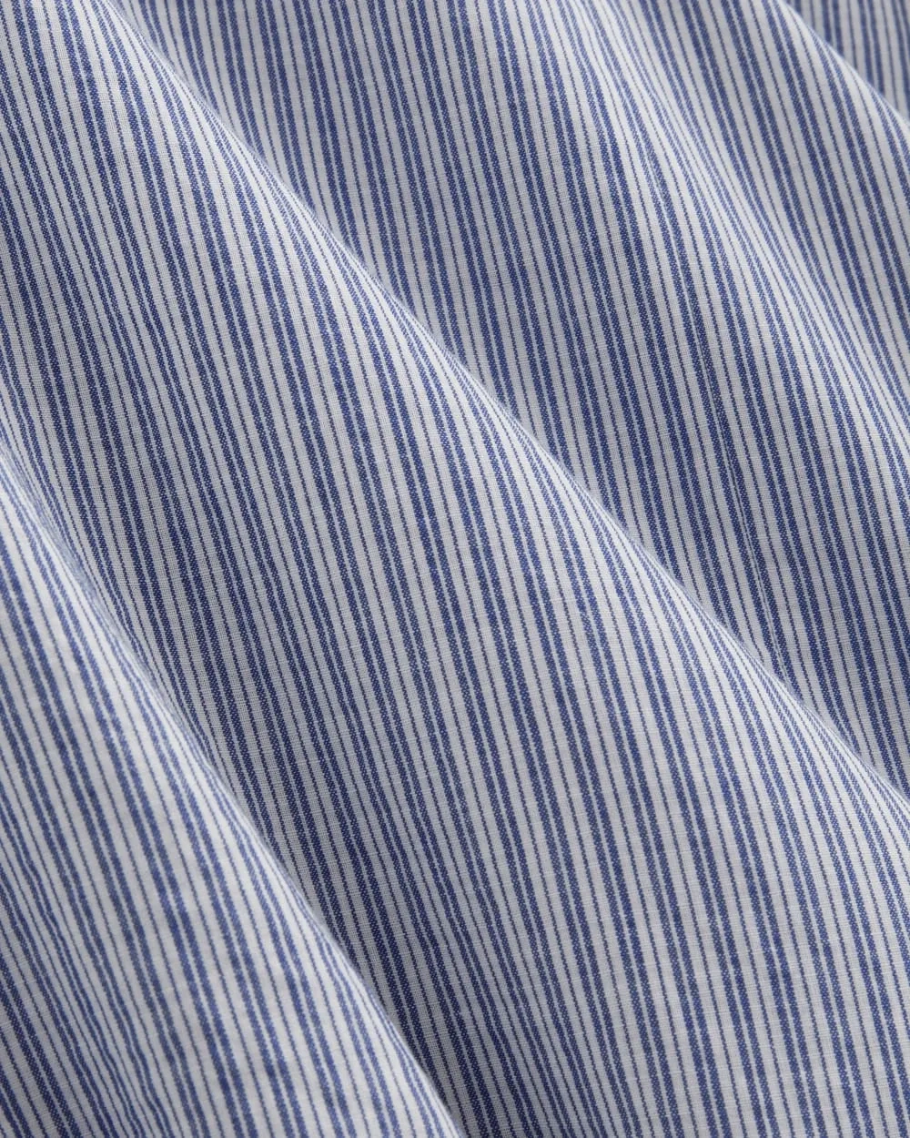 The Gauze Gathered Top | Mazarine Blue / Optic White (2)