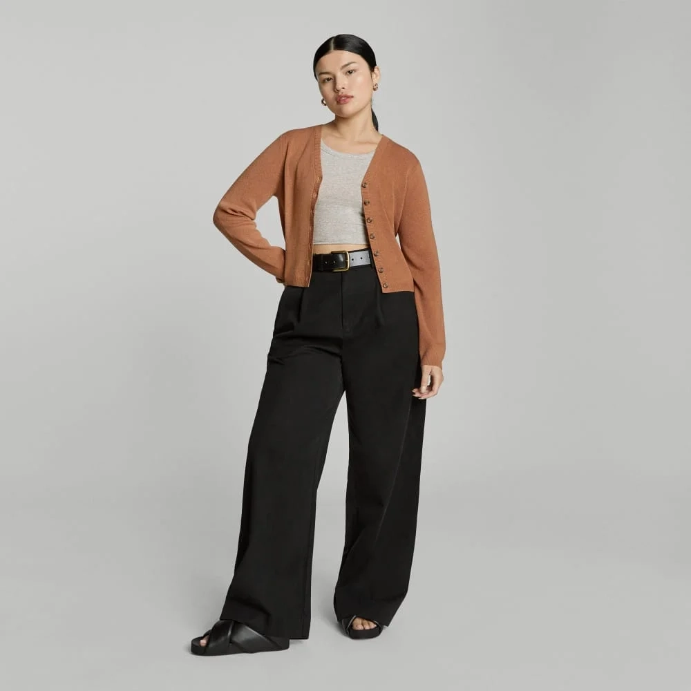 The Luxe Merino Cardigan | Tawny Brown (3)