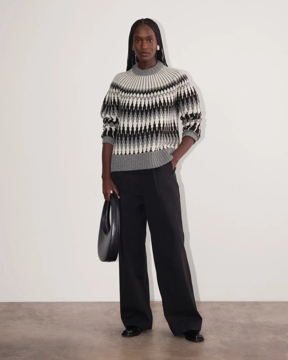 The Fair Isle Crew | Grey / Black Fair Isle (5)