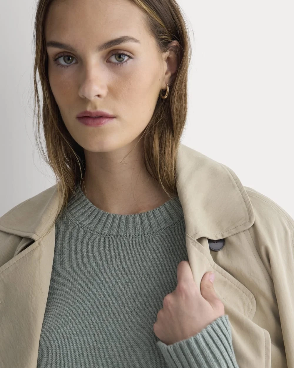 The Boxy Sweater in Everyday Cotton | Heathered Lilypad (3)