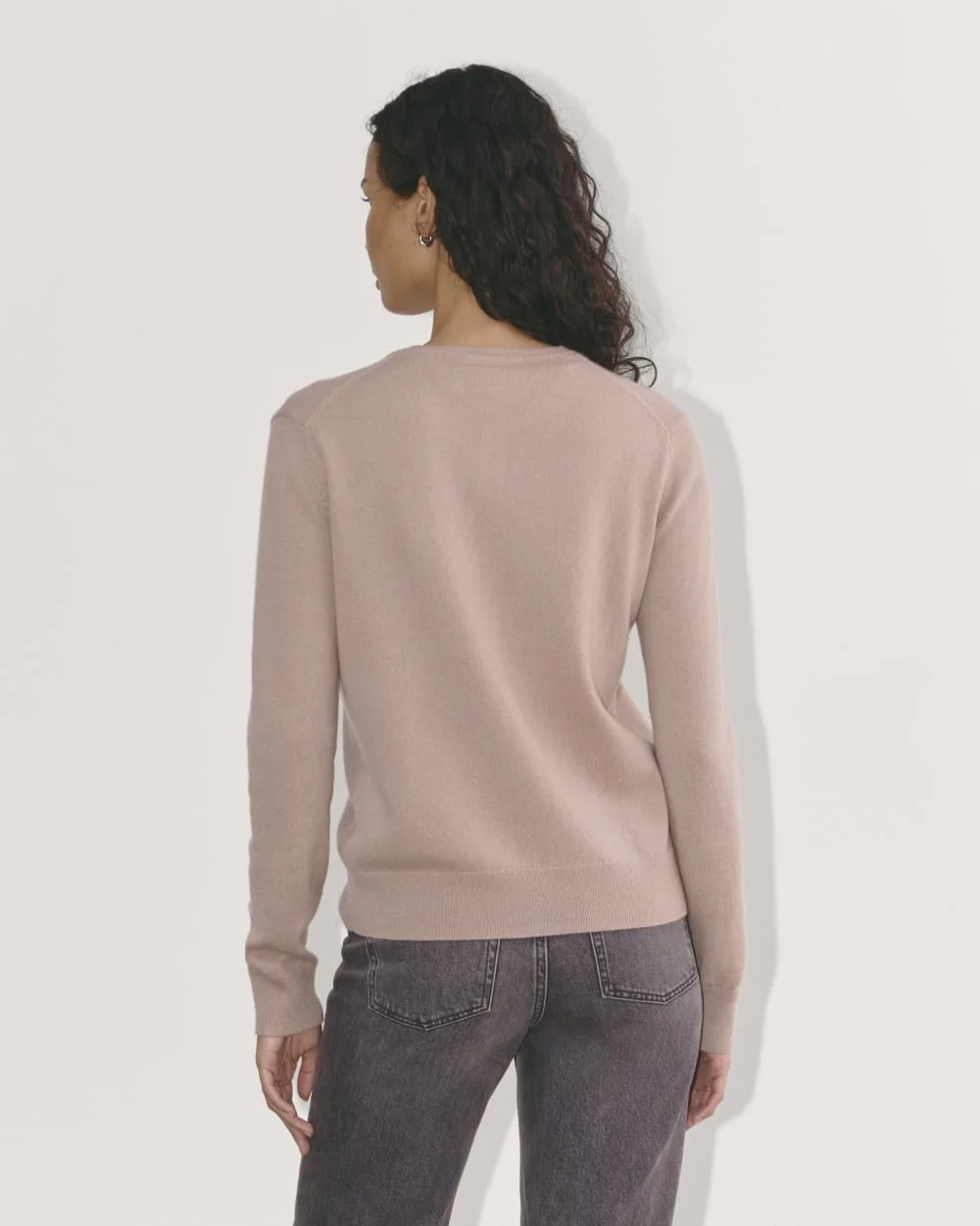 The Classic Cardigan in Cashmere | Dusty Rose (3)