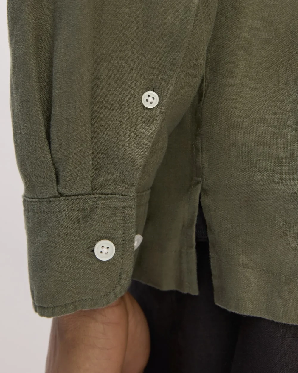 The Linen Straight Hem Shirt | Kalamata (2)