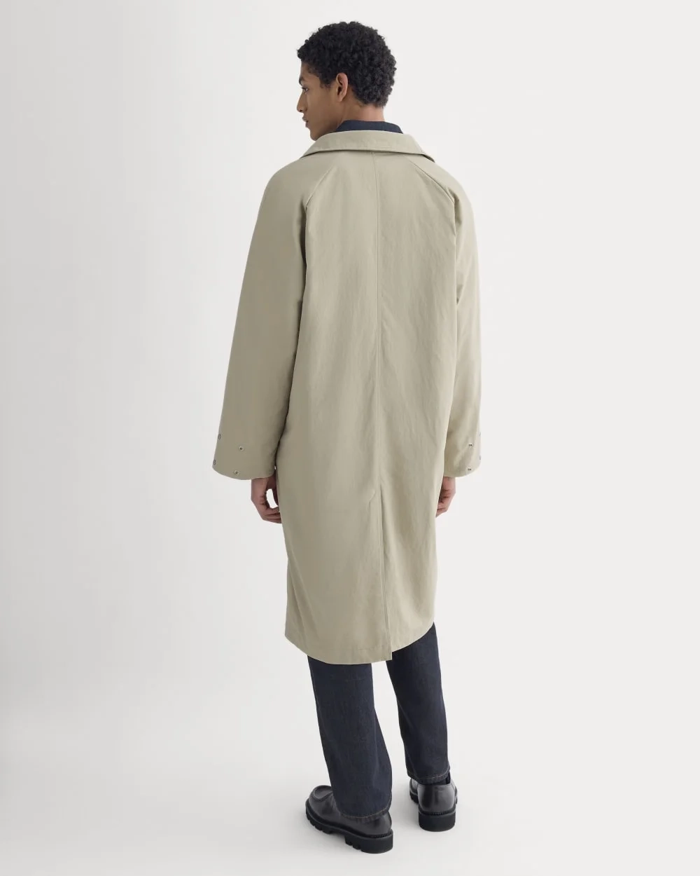 Re:Cycled Nylon Mac Coat | Trench Coat Khaki (3)