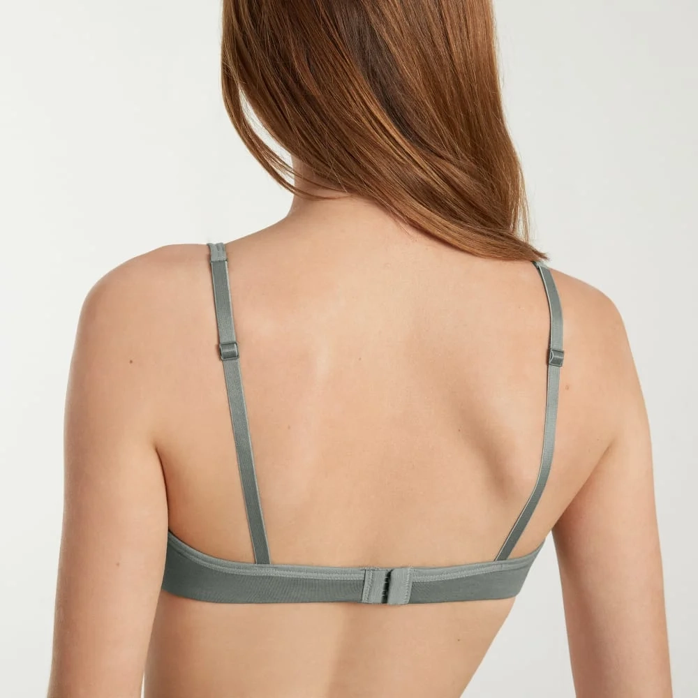 The Cotton Bralette | Dark Sage (3)