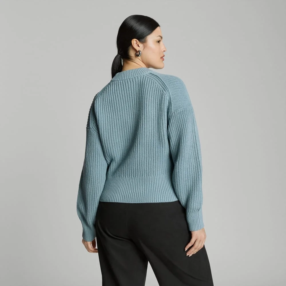 The Texture Cotton Crew | Blue Shadow (3)