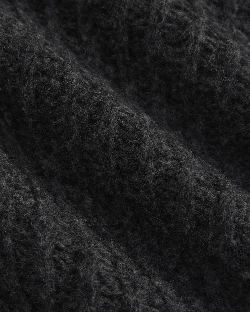 Waffle Sweater in Cloud | Heathered Soot (3)