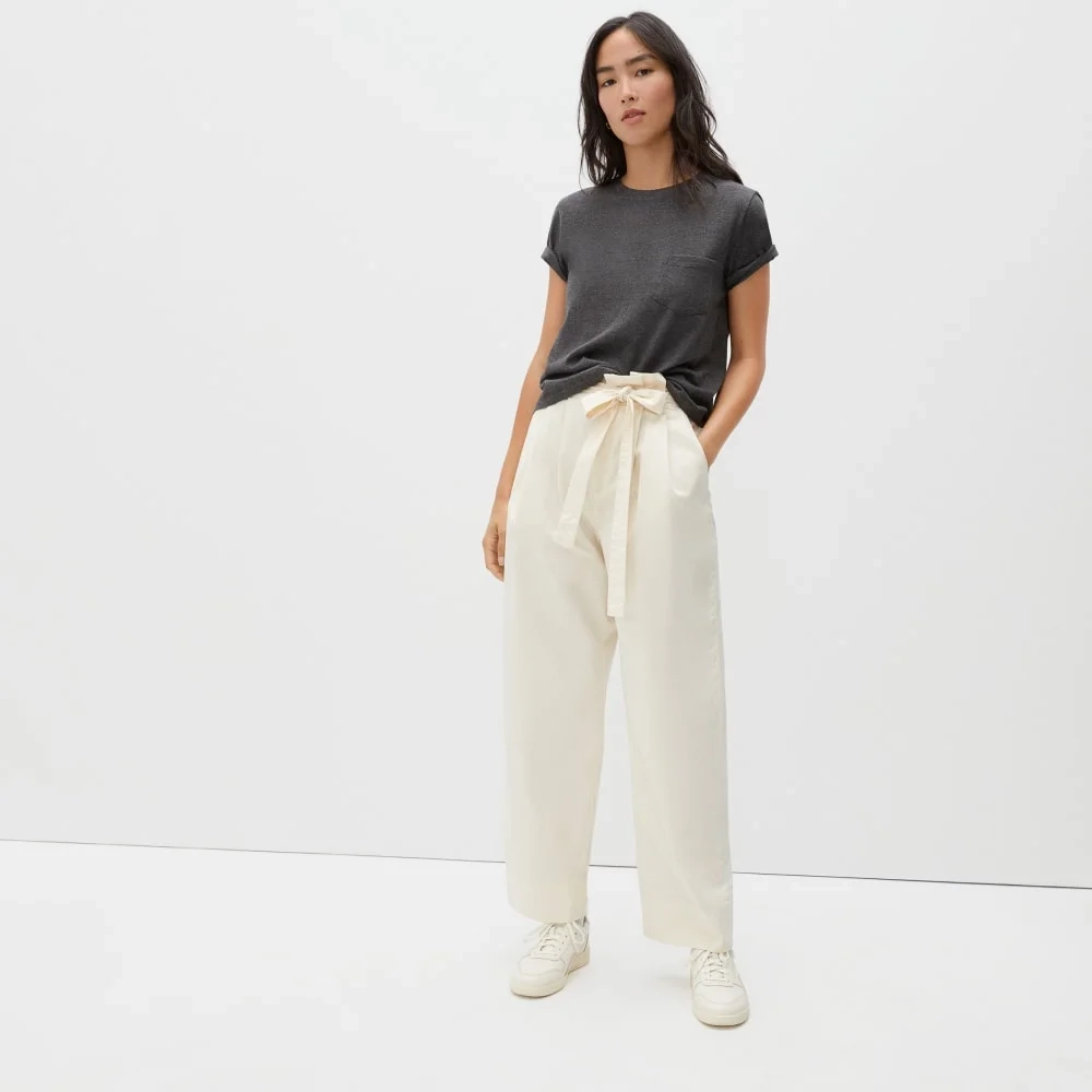 The Box-Cut Tee in Essential Cotton | Charcoal | Pocket (2)