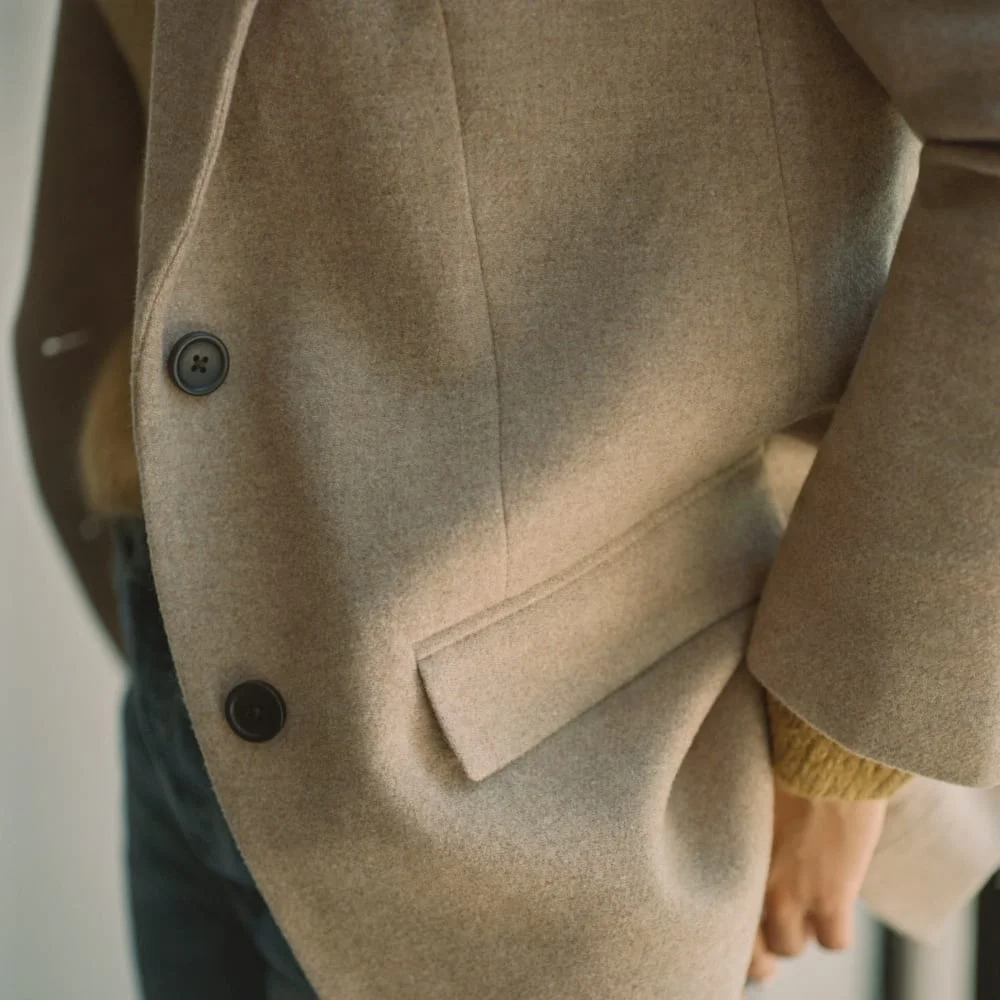 The Oversized Blazer in Wool | Toasted Tan (2)