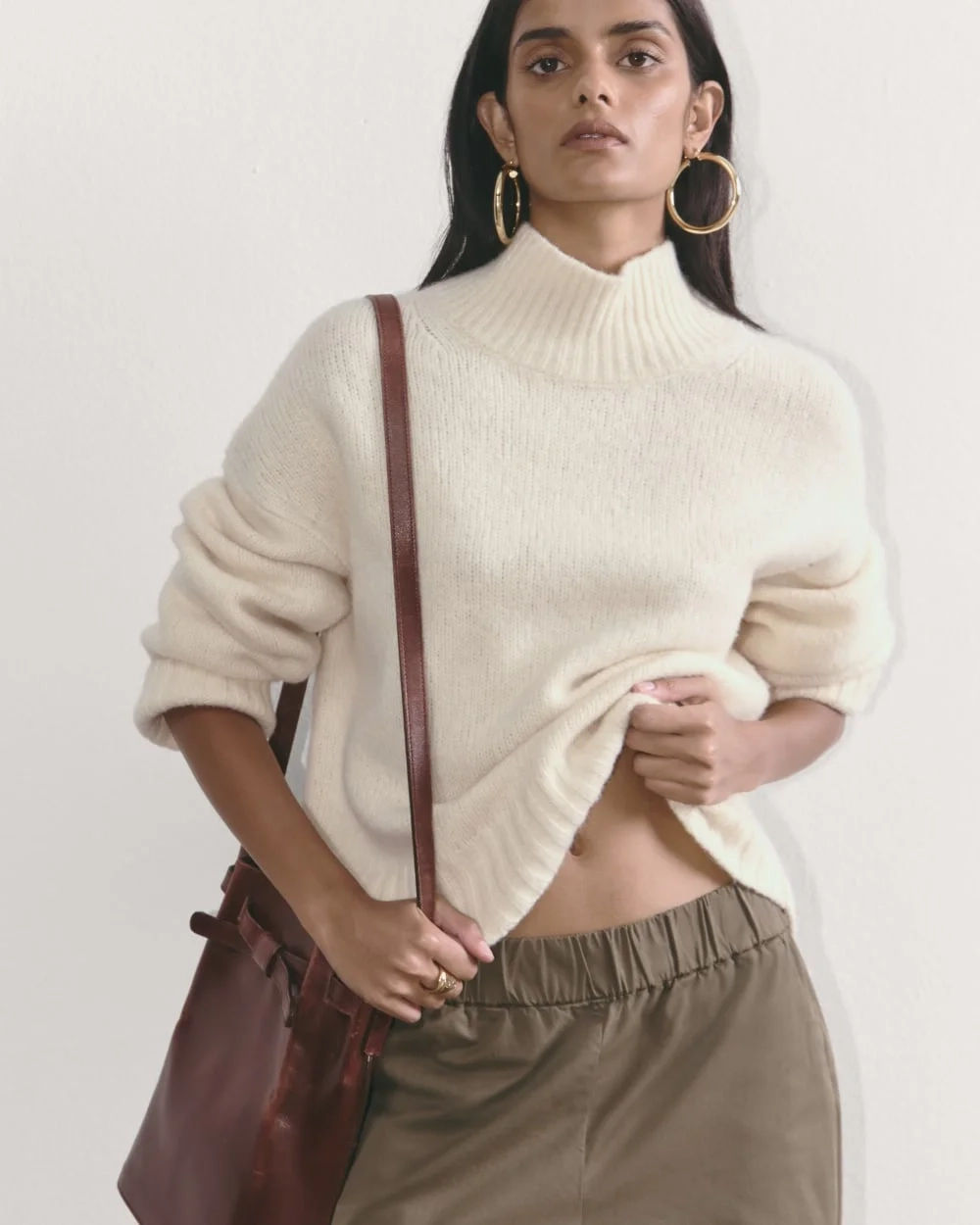 The Cloud Oversized Turtleneck | Bone (3)