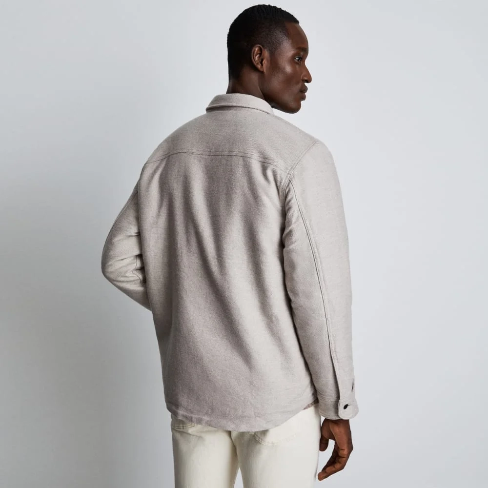 The ReNew Fleece-Lined Heavyweight Overshirt | Heathered Burnt Sugar (2)
