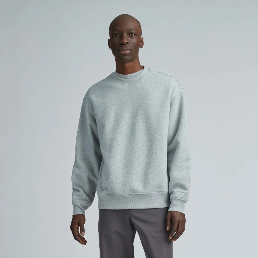 The ReTrack Crewneck Sweatshirt |  Heathered Grey