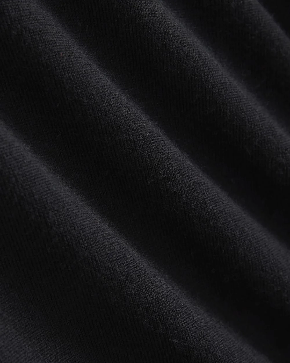 Mockneck Sweater In Ultrafine Merino | Black (2)
