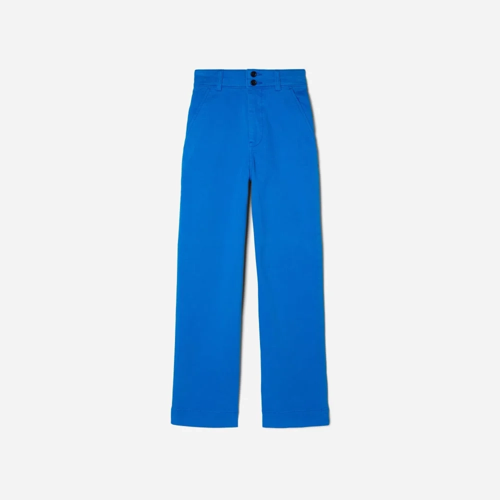 The Organic Wide-Leg Pant | Lapis Blue (2)