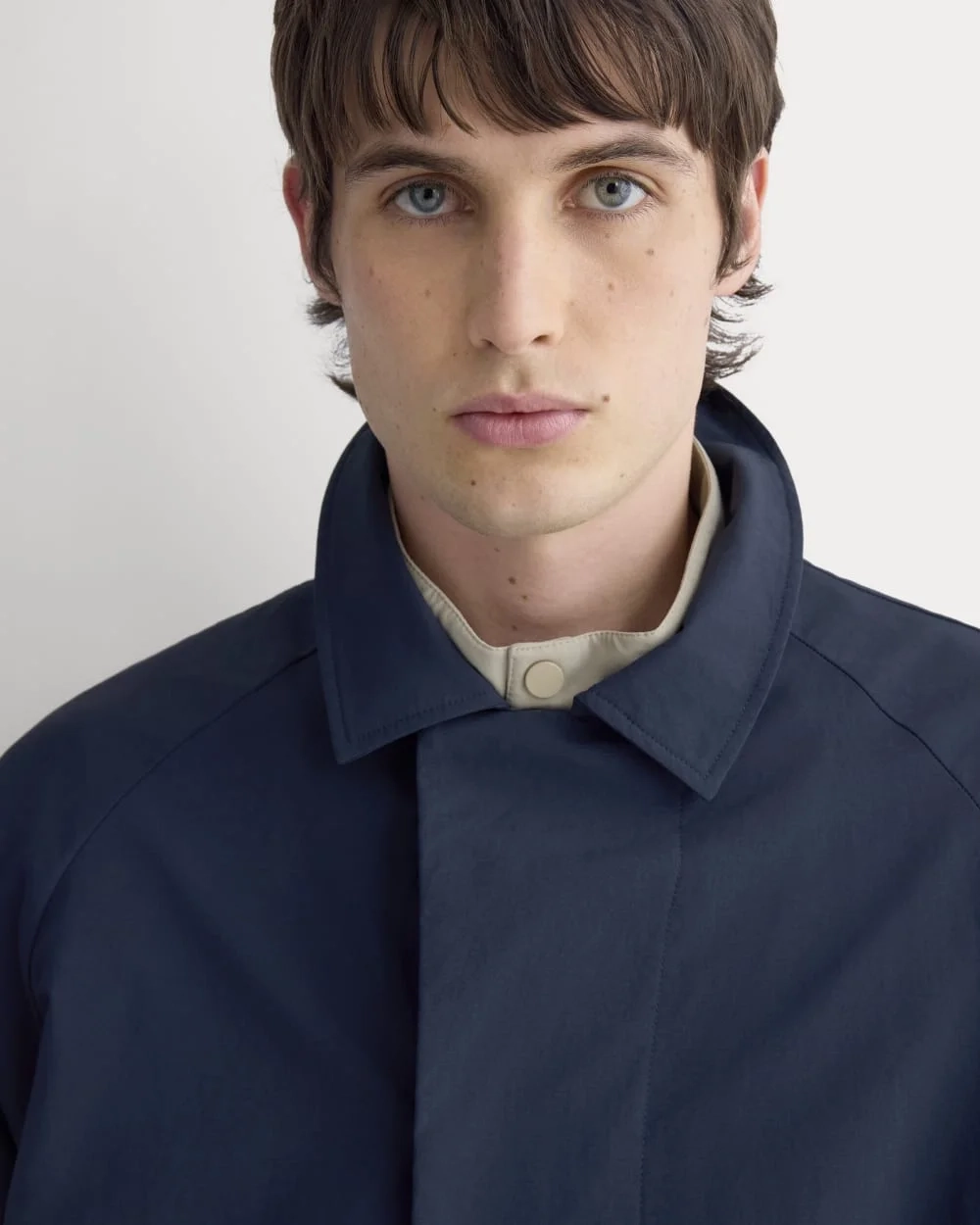 Re:Cycled Nylon Mac Coat | Deep Navy (4)