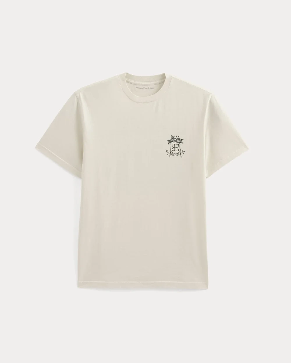 Everlane x Peace and Quiet Crest Graphic Tee | Bone (3)