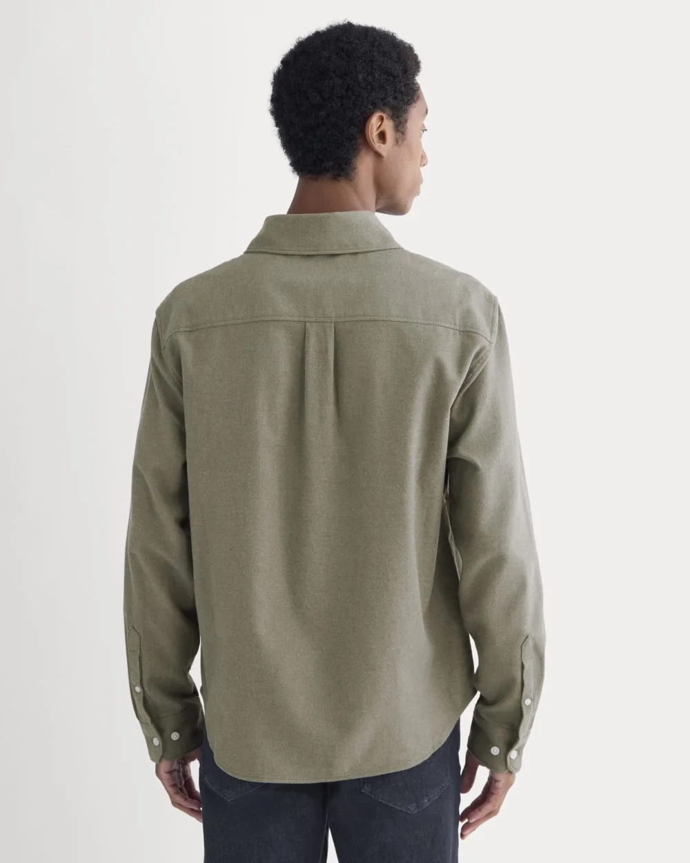 Brushed Flannel Shirt | Heathered Thyme (3)