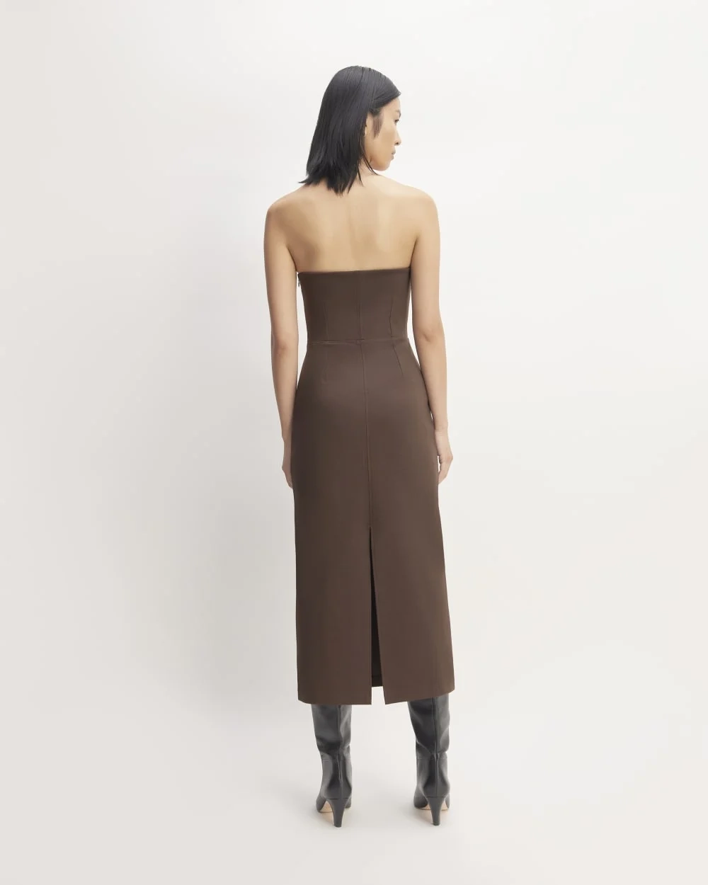 The Dream Strapless Dress | Earth Brown (2)
