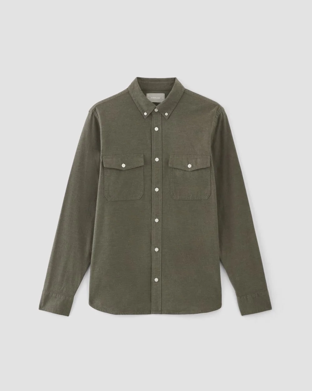 The Brushed Flannel Shirt | Heathered Thyme (4)