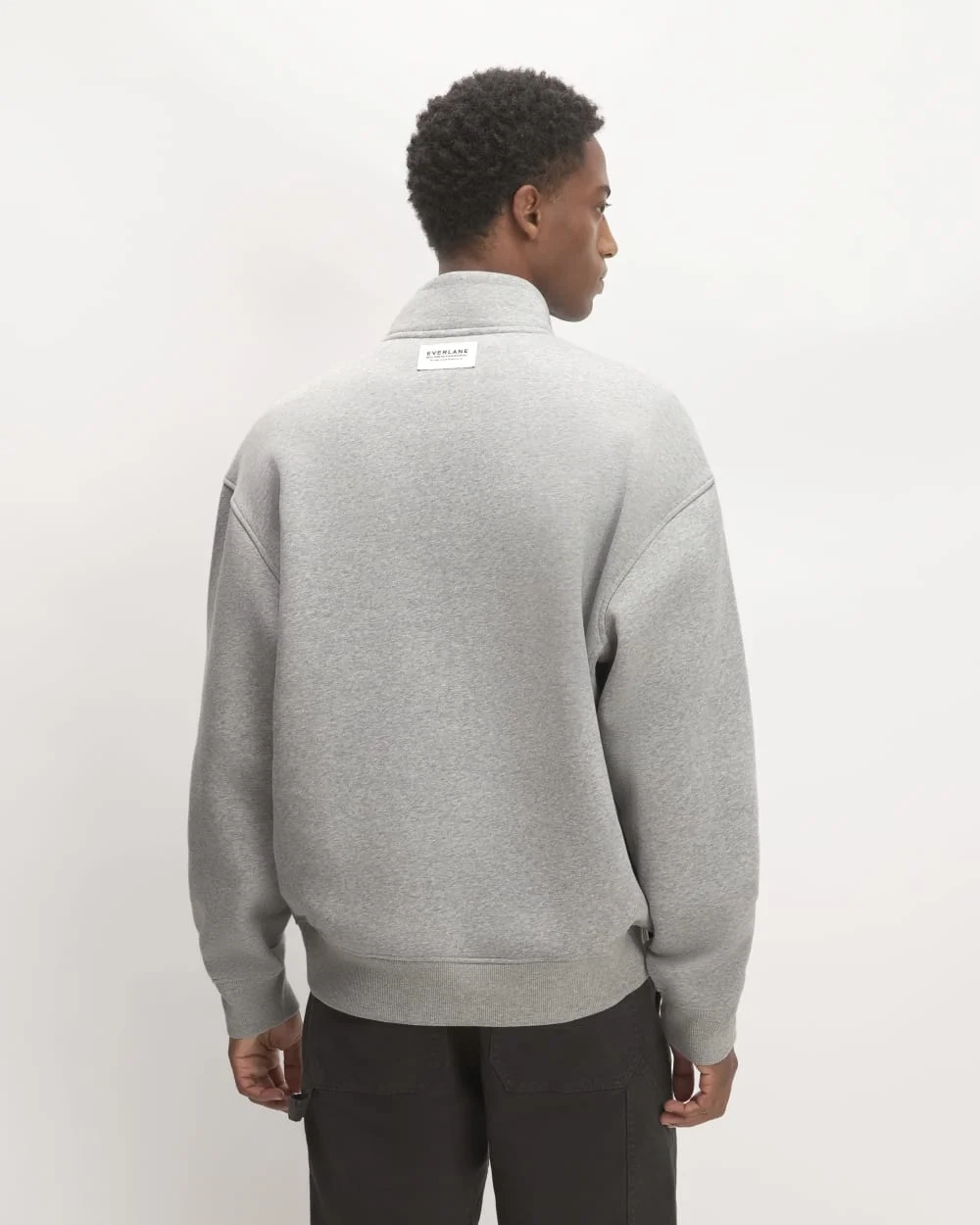 The ReTrack Fleece Half-Zip |  Heathered Grey (3)