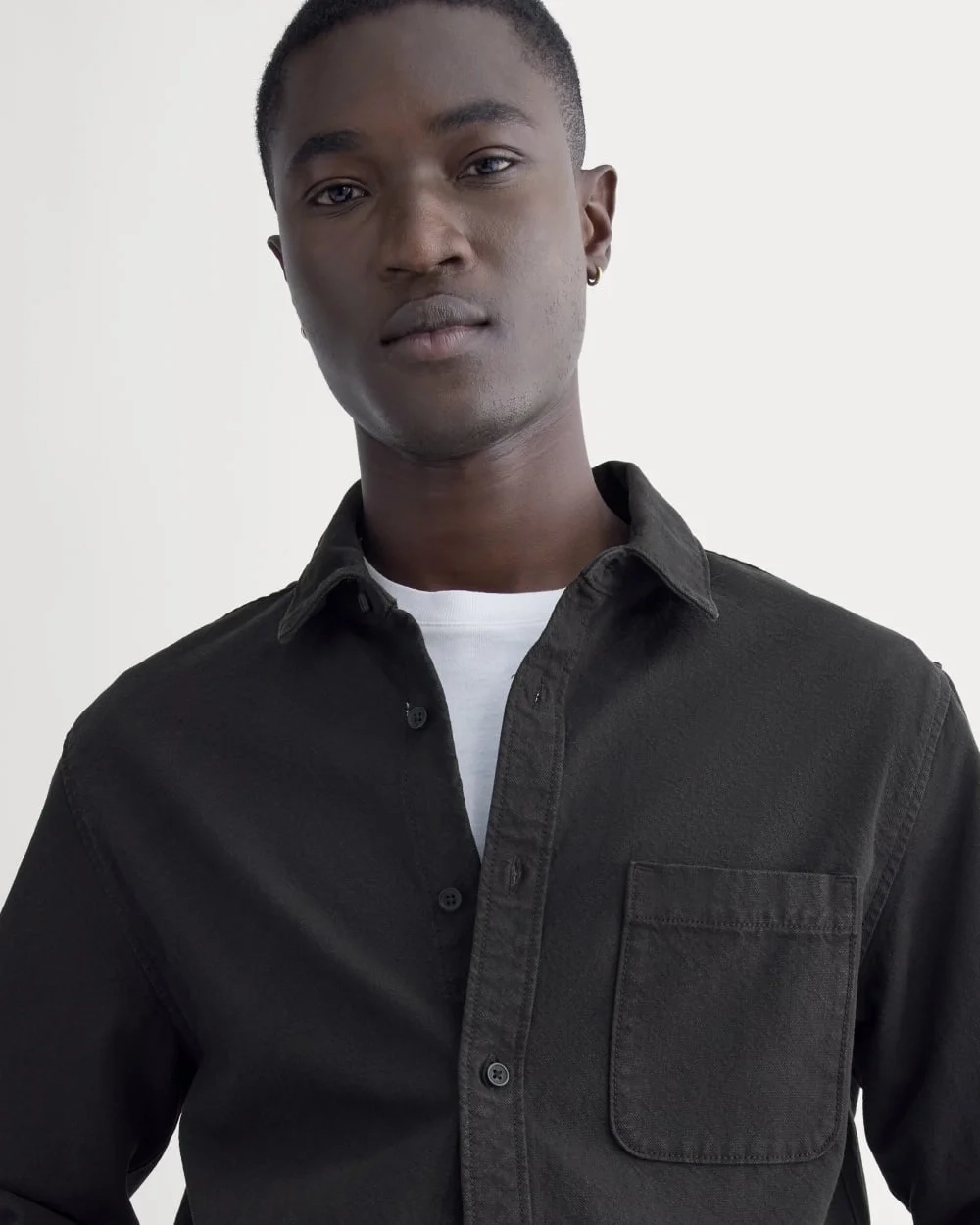 The Canvas Organic Cotton Overshirt | Black (2)