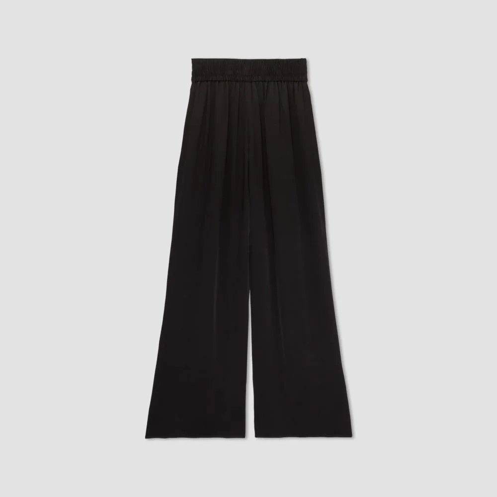 The Satin Pull-On Pant | Black (2)