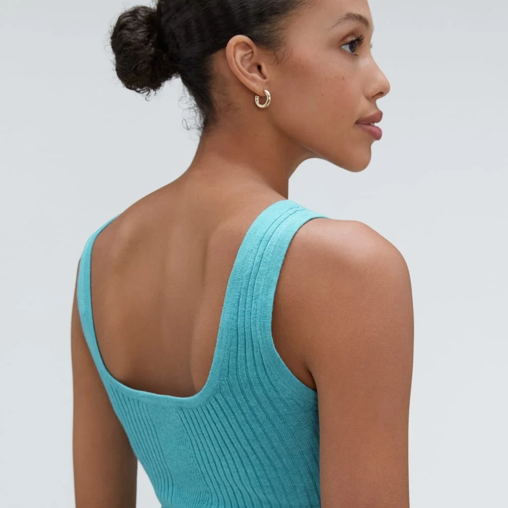 The Cotton-Merino Cami | Deep Turquoise (4)
