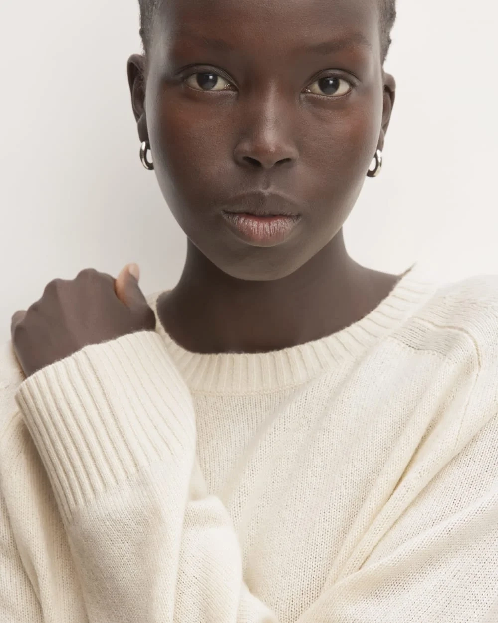 The Boxy Crew in Cashmere | Bone (3)