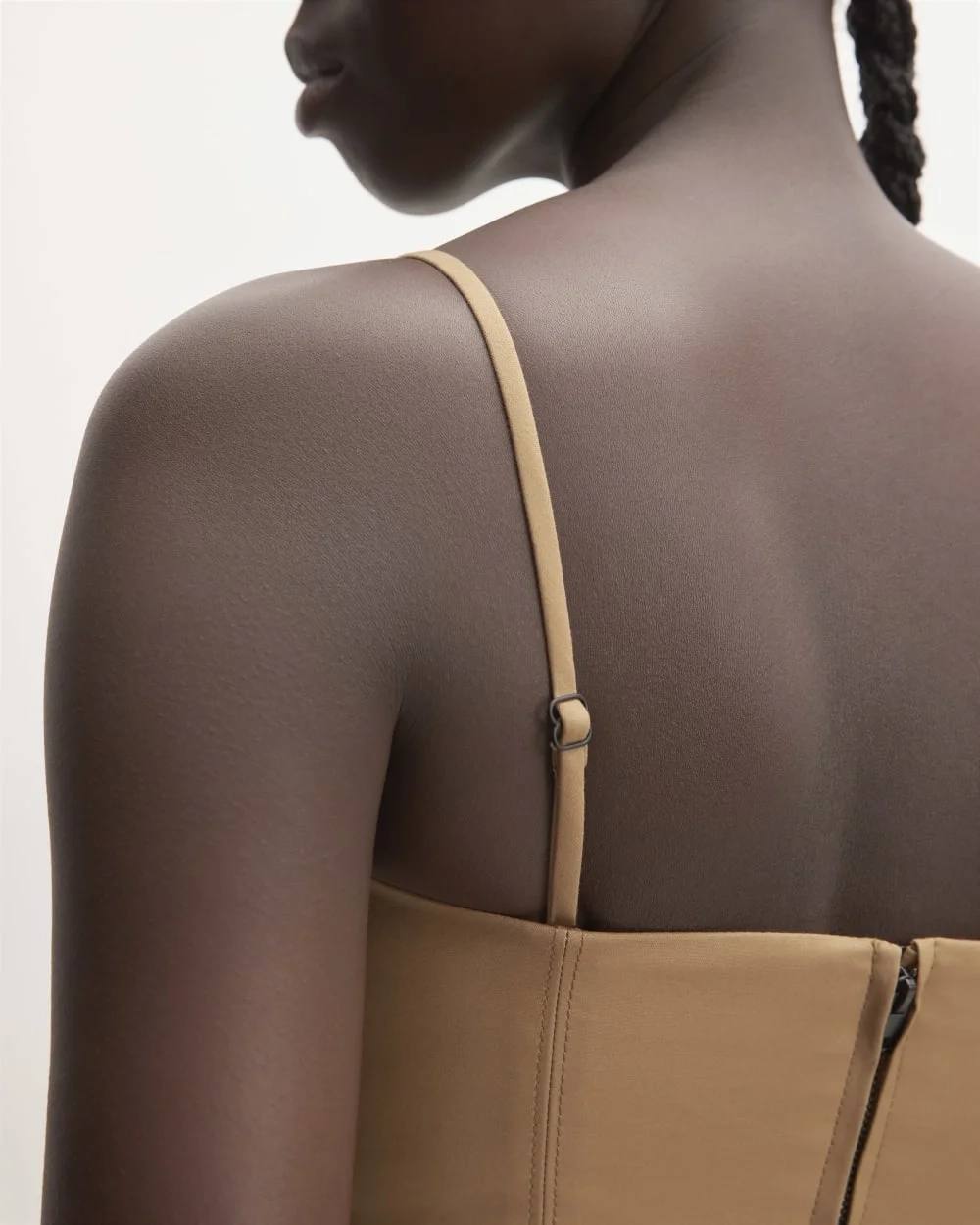 The Structured Cotton Bustier | Toasted Coconut (2)