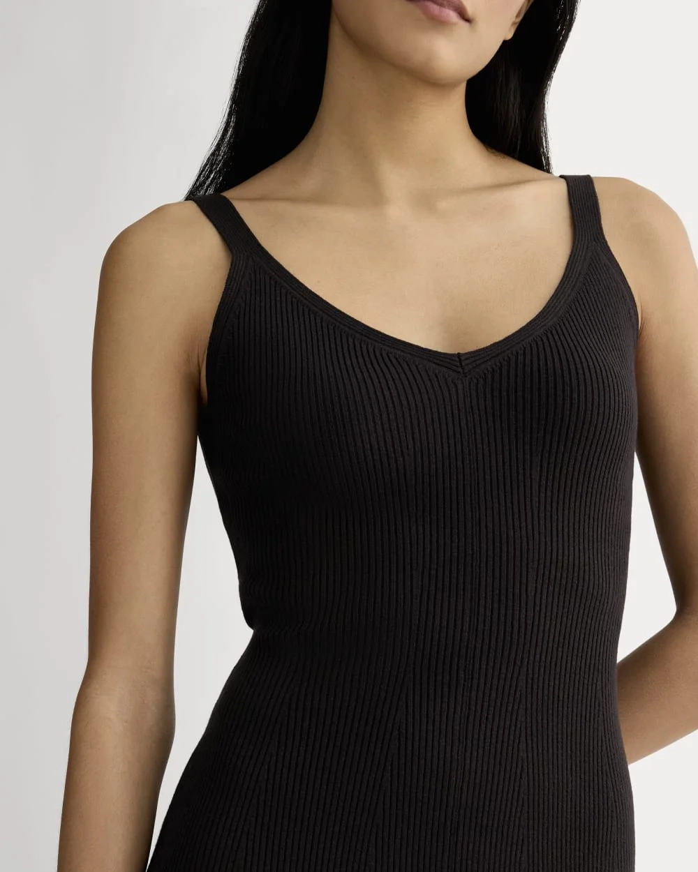 The Fine Knit Cami Dress | Black (2)