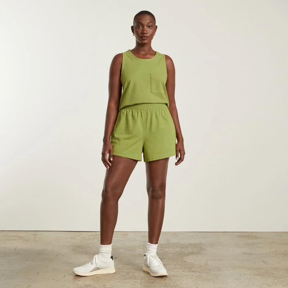 The Premium Weight Cropped Pocket Tank | Pepper (6)