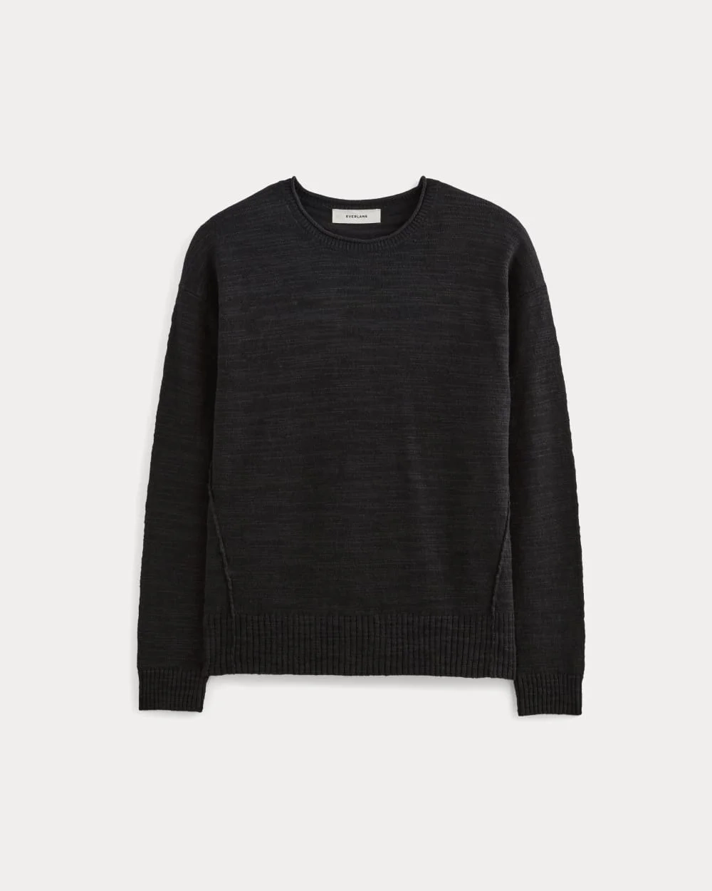 The Slouch Sweater in Cotton Linen | Black (3)