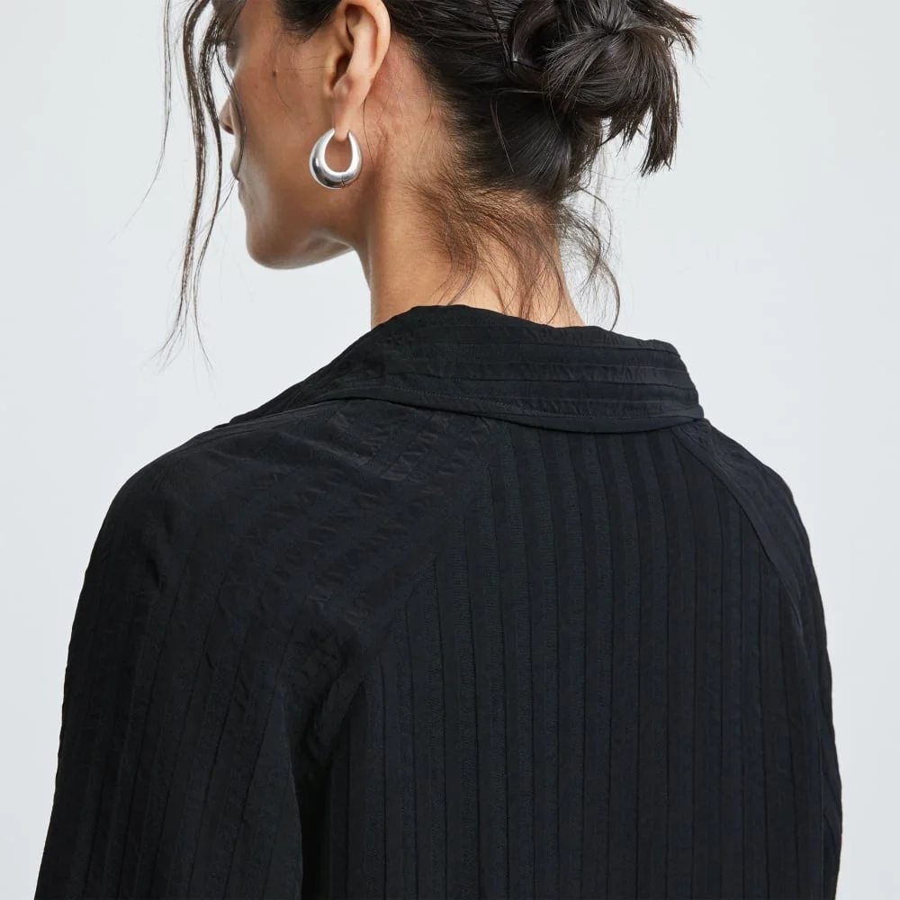 The City Stripe Shirt | Black (2)